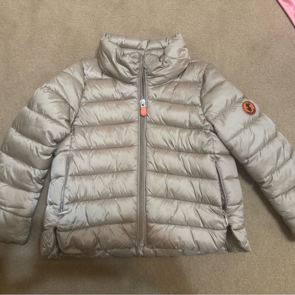 SAVE THE DUCK Kids Gray Puffer Jacket